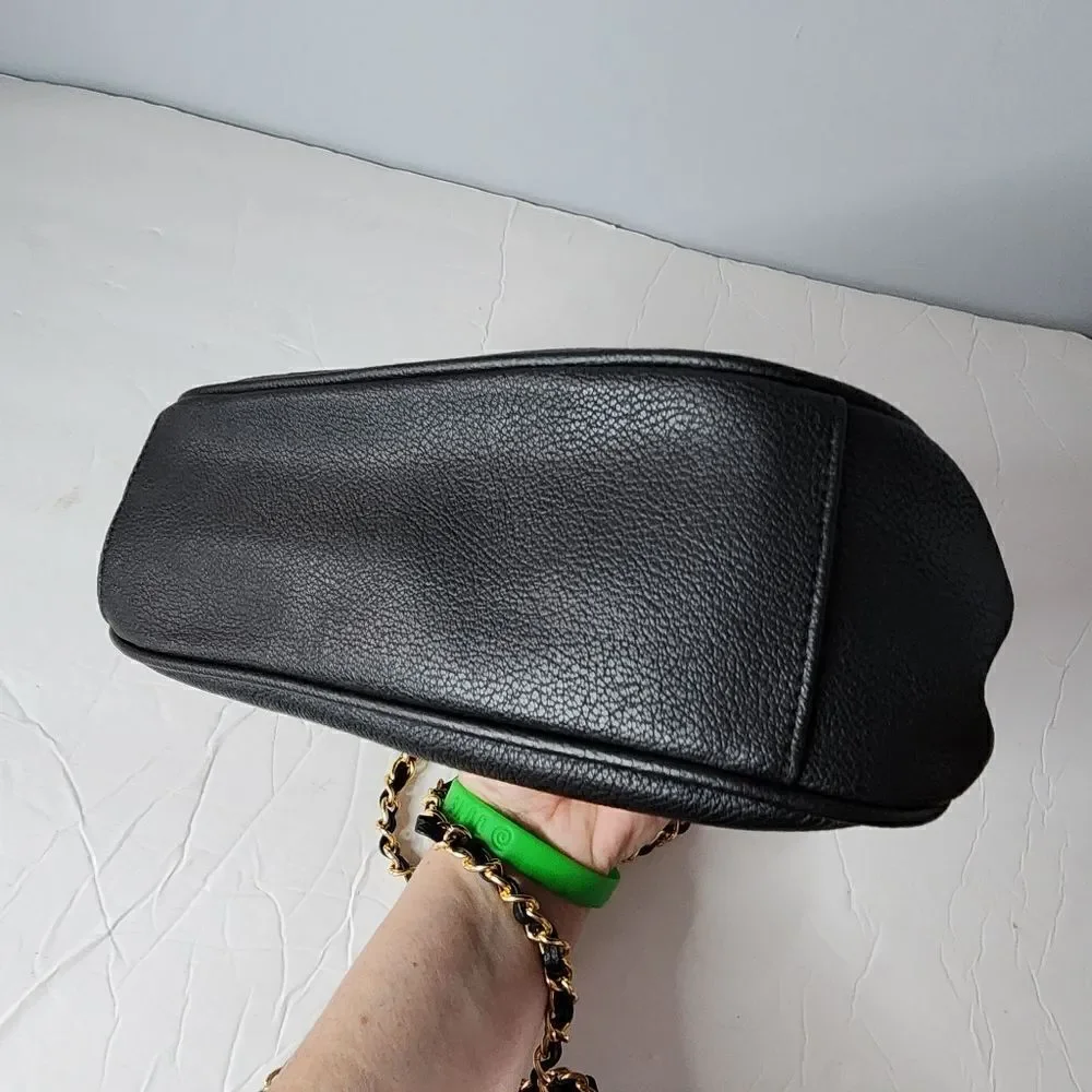 Toni Leather with Chain Purse Vintage